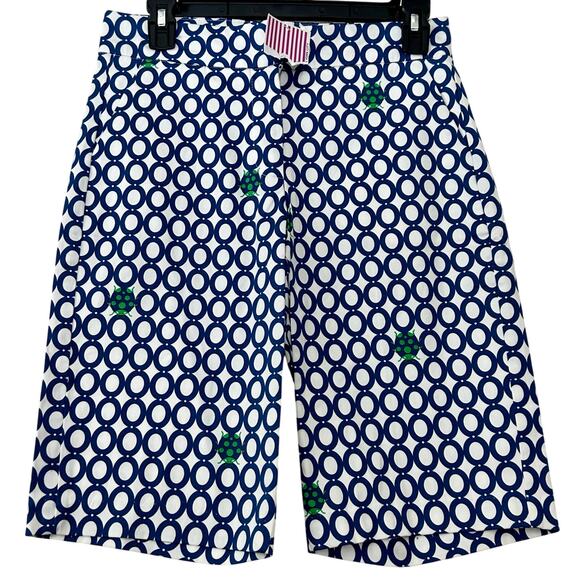New Melly M By Mellisa Madden Bermuda chino Shorts resort wear golf ladybug 4 - Picture 1 of 11